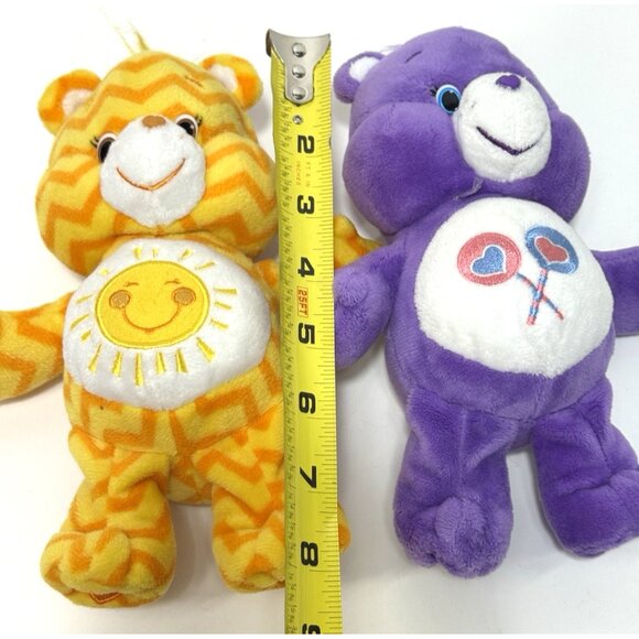 Care Bears Plush Funshine Sunshine and Purple Lollipops 8" Stuffed Animal 2015 - Picture 9 of 9